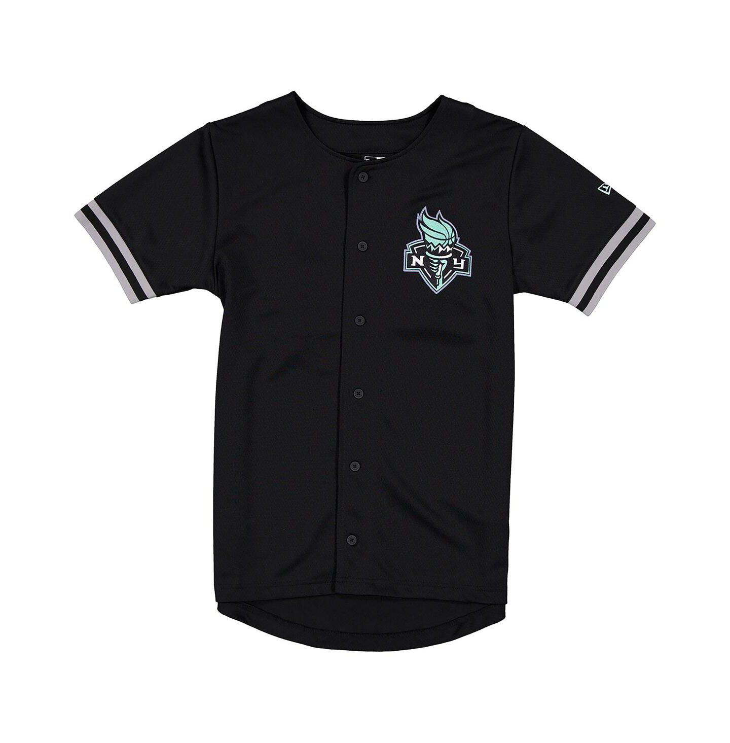 Мужской топ New Era Black New York Liberty 2026 WNBA Draft Hometown Baseball Jersey — фото 2