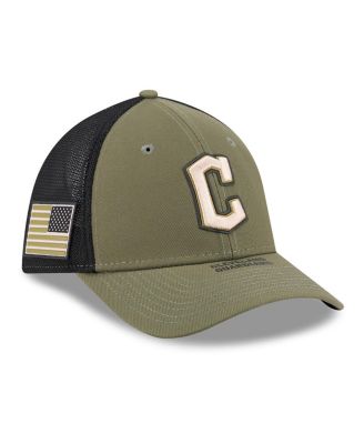 Men's Olive Cleveland Guardians 2026 Armed Forces Day 39THIRTY M-Crown Flex Hat