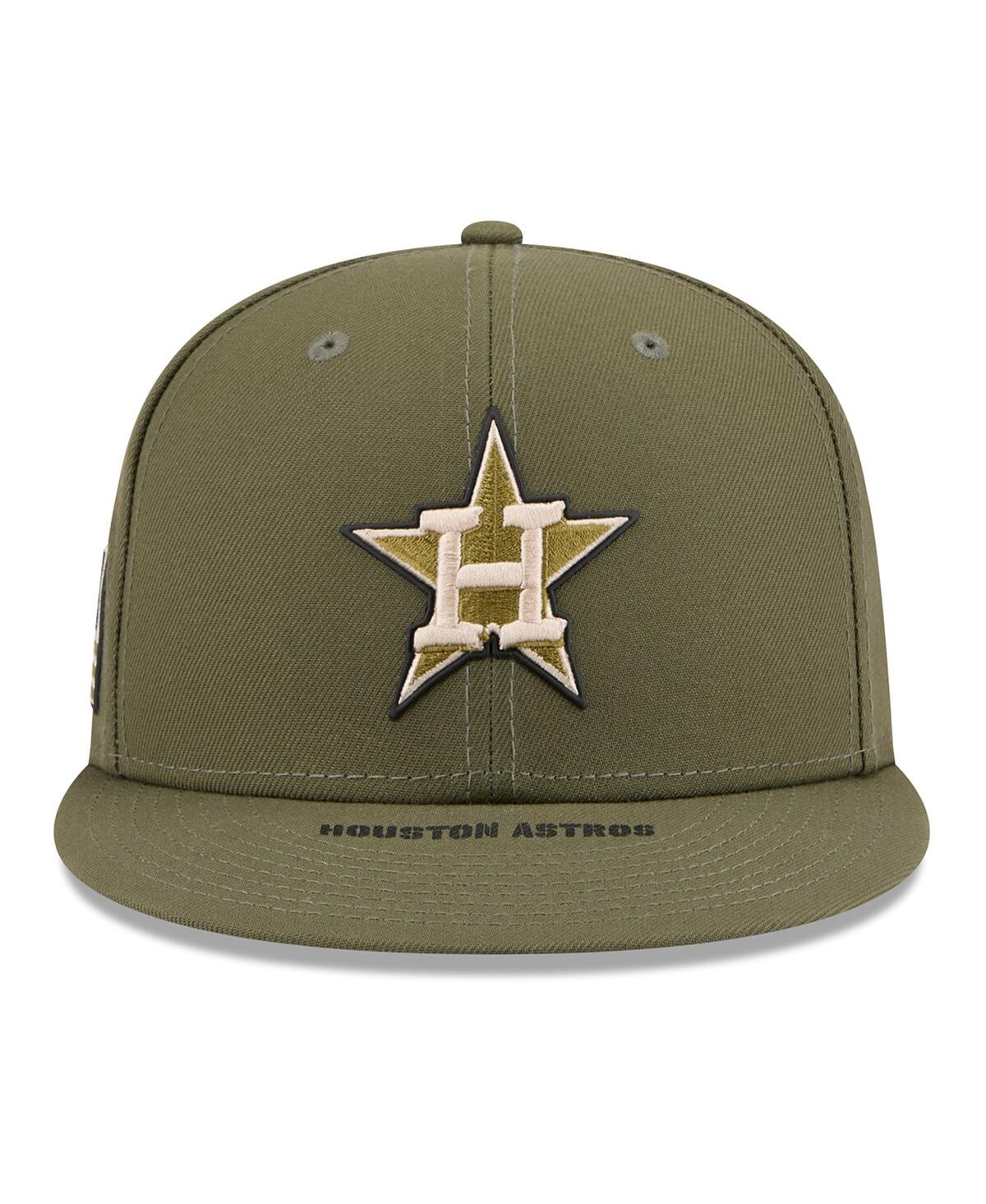 New Era Men's Olive Houston Astros 2026 Armed Forces Day 9FIFTY Snapback Hat