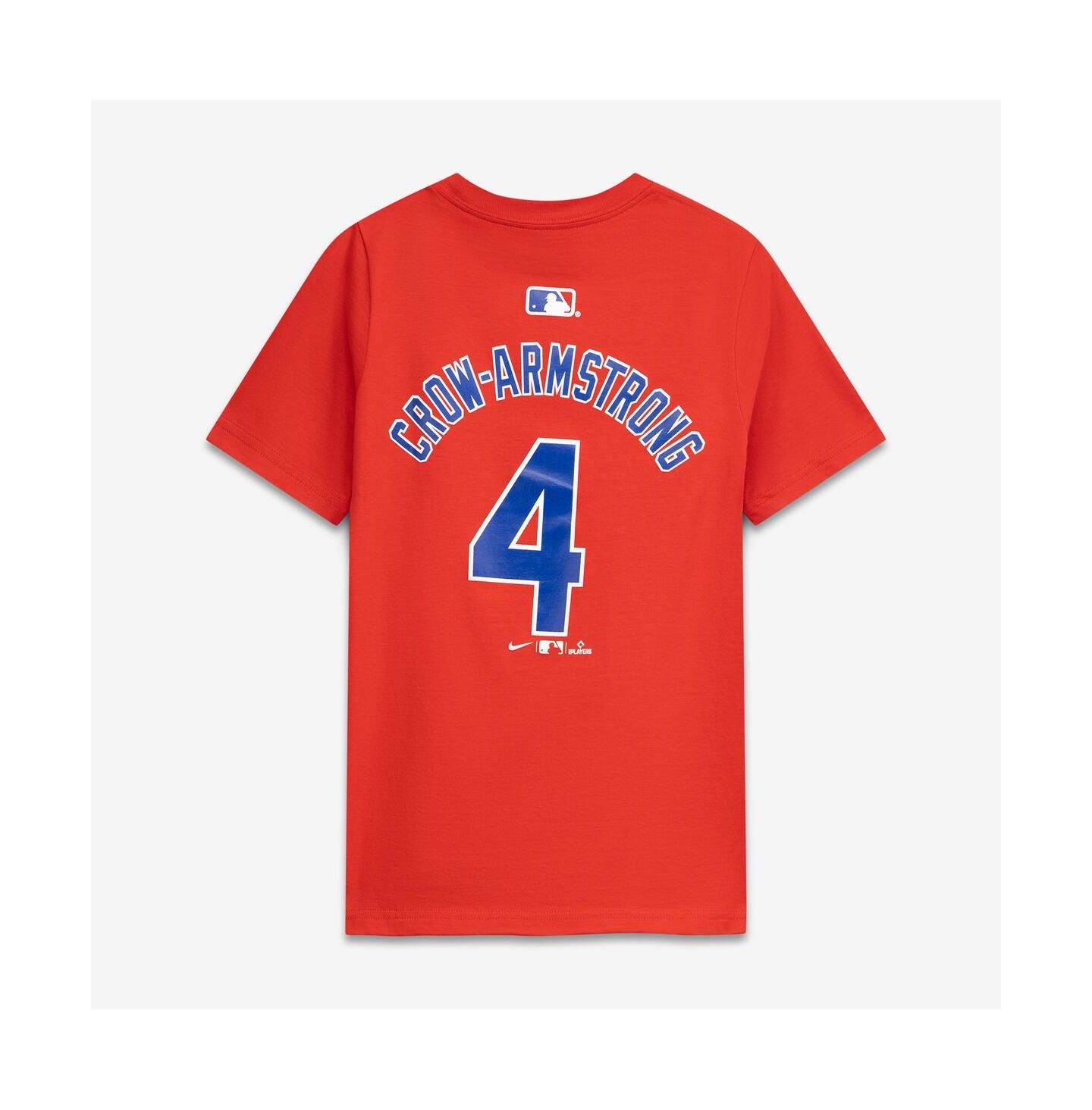 Детская футболка Nike Pete Crow-Armstrong Red Chicago Cubs Name & Number — фото 3