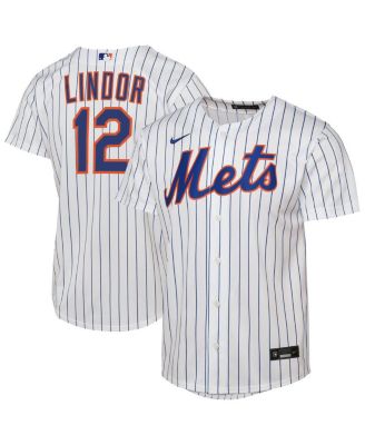 Big Boys and Girls Francisco Lindor White New York Mets Home Replica Player Jersey