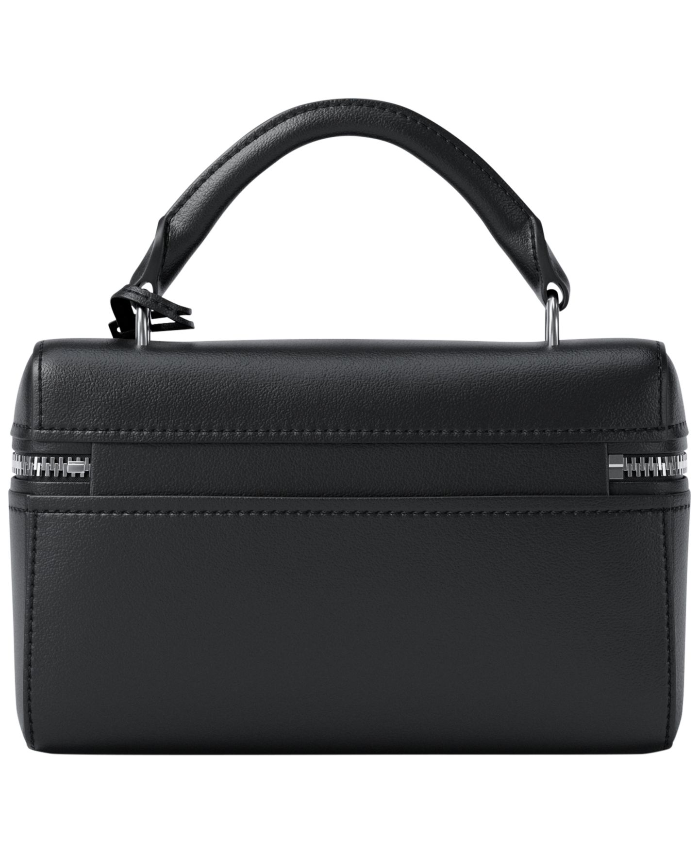 Женская сумка Michael Kors Jana Extra Small Top Handle Crossbody, цвет: Чёрный / Серебряный — фото 2
