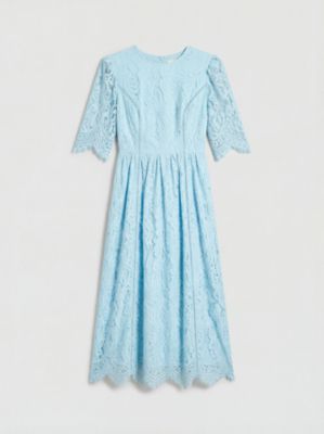 Coast Women's Lace Short Sleeve Midi Dress - Macy's