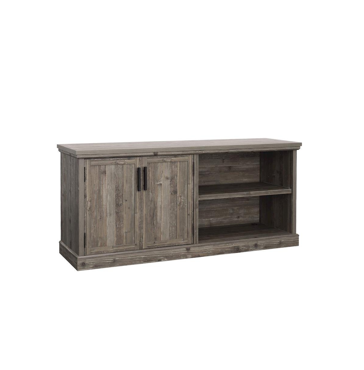 Sauder Aspen Post Commercial Office Credenza, Pebble Pine finish
