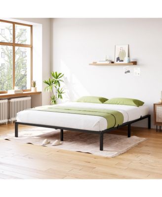 Heavy Duty Metal Bed Frame Platform Bed with Ample Under-Bed Storage, No Box Spring Needed, No Noise, Easy Assembly