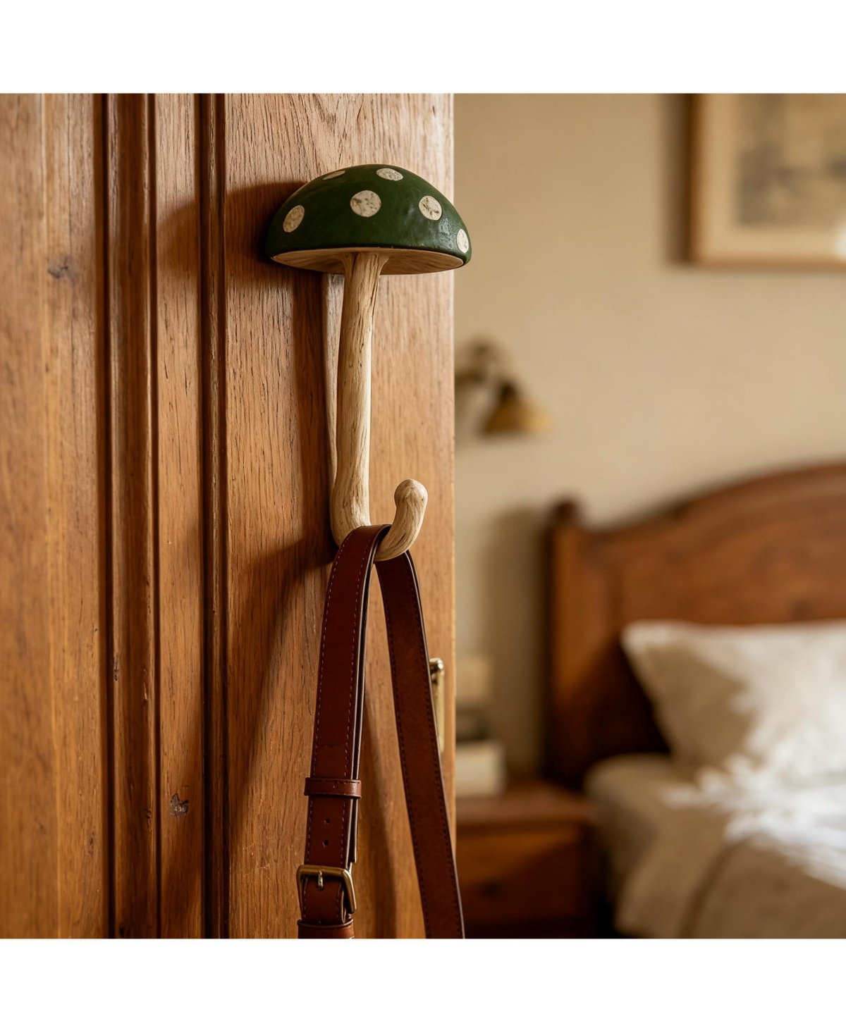 Yigii Cute Mushroom Wall Hooks for Home Decor - Kitchen, Bedroom, Bathroom