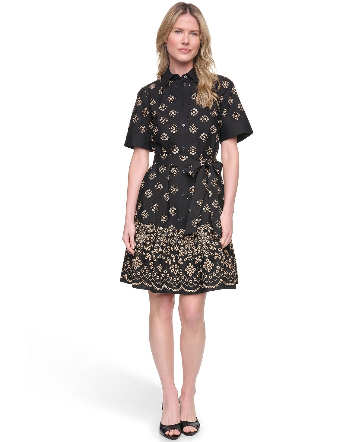 Jessica Howard Women's Cotton Poplin Shirt-Dress view 1 — MAYCSS fashion products