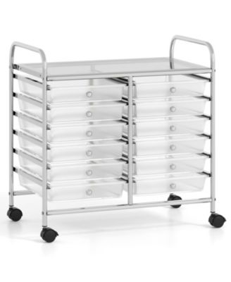 Rolling Storage Cart 12 Drawer Organizer for Home Office