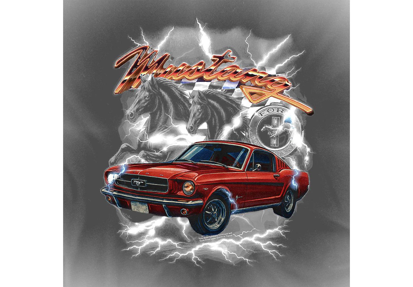 Мужская футболка Mustang Ford Thunder Band, цвет: Чёрный — фото 3