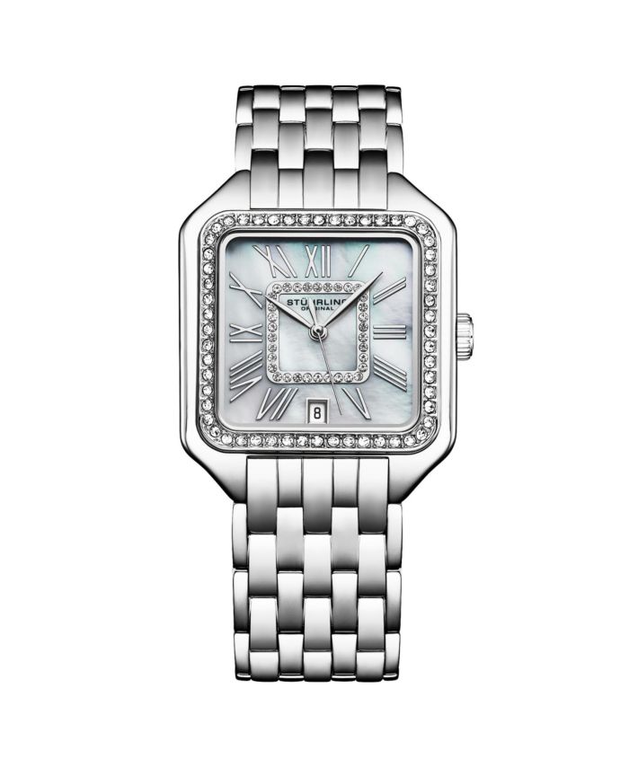 Stuhrling Valencia 4067 Women s Quartz Watch, 32mm Square Crystal Bezel