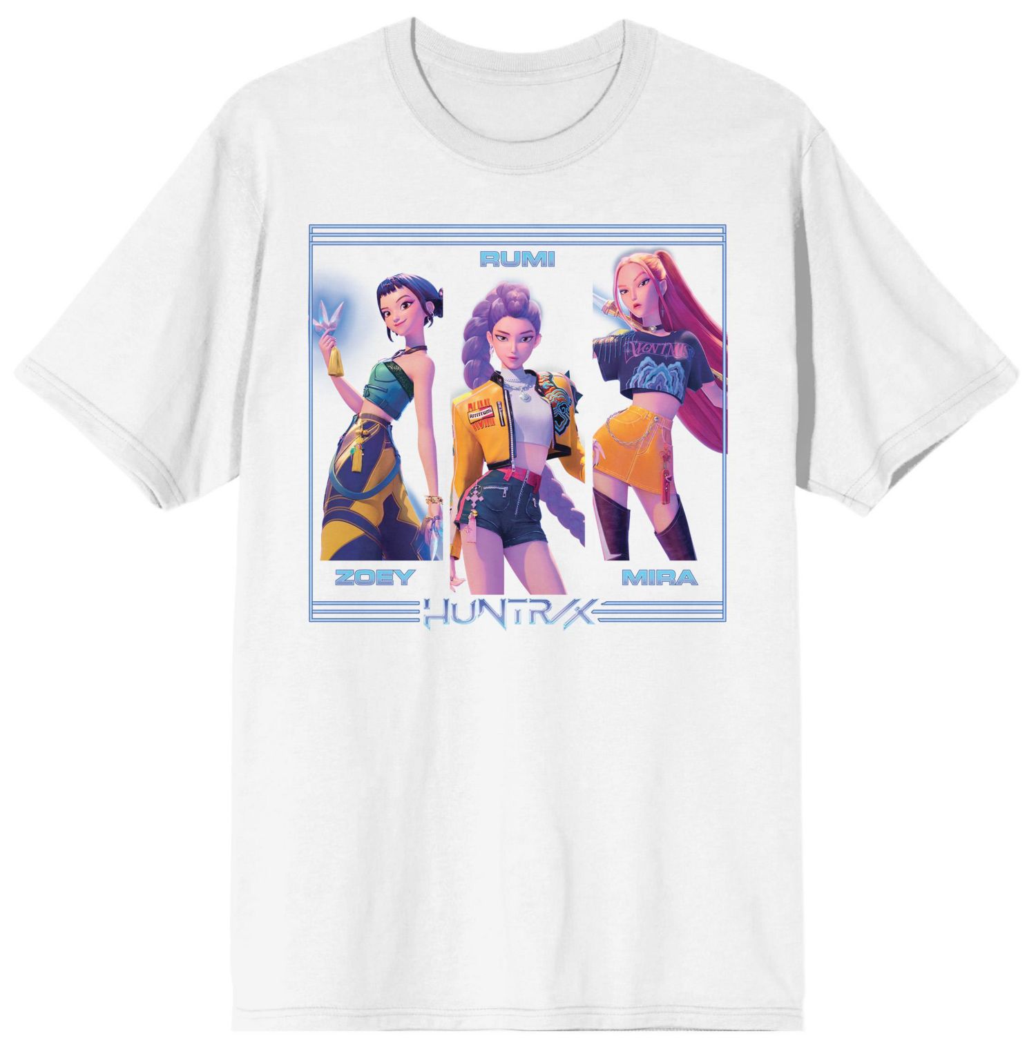 Boys Huntrix on White Short Sleeve Kids T Shirt