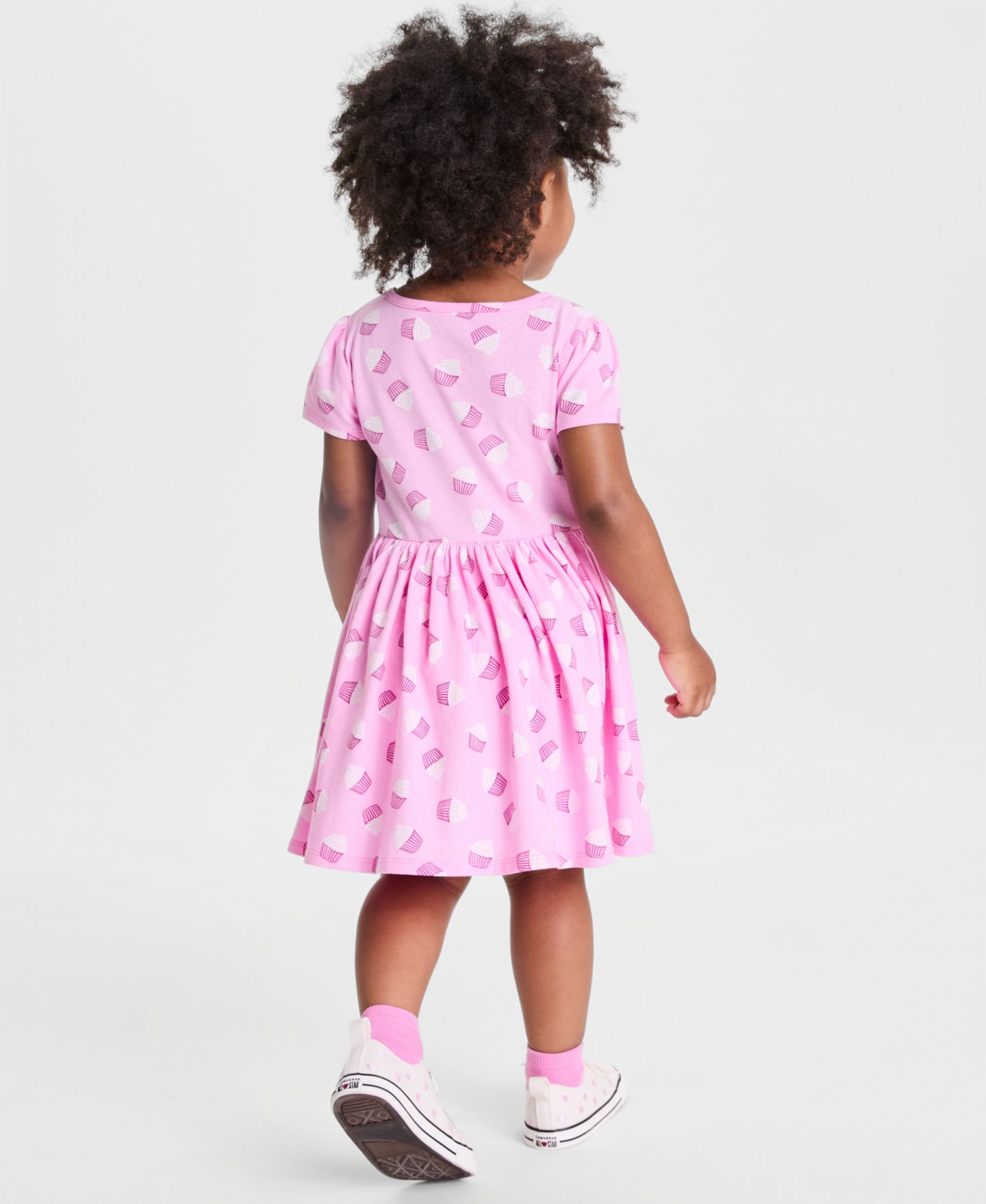 Платье Epic Threads Cupcake-Print Cotton Dress для девочек-малышей, цвет: Bonbon — фото 5