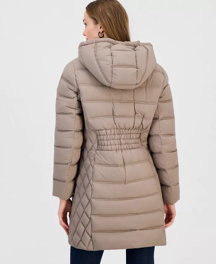 Women's Hooded Packable Puffer Coat - thumbnail 5