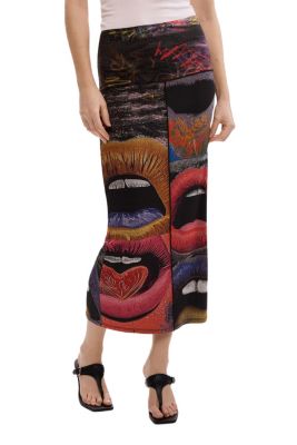 Women's Printed Knit Skirt