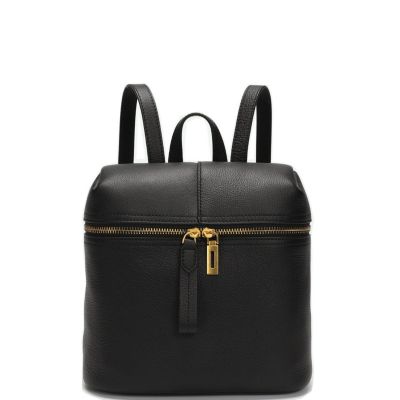 Sutton Small Pebbled Leather Backpack Purse Top Handle Zipper Closure Travel Casual Bag for Women
