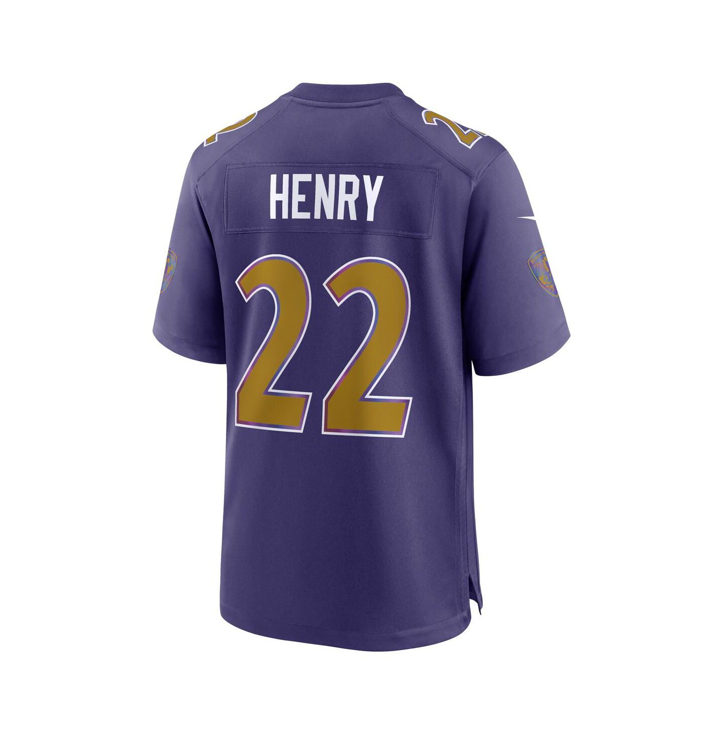 Мужской топ Nike Derrick Henry Purple Baltimore Ravens Alternate Game Jersey — фото 3