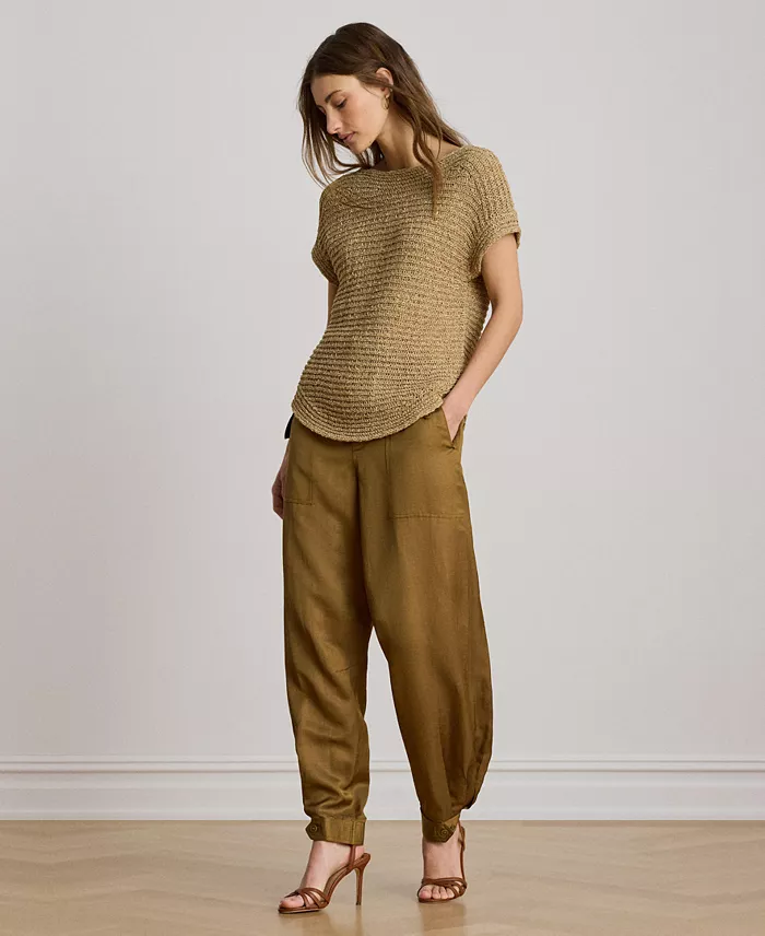 Women's Boat Neck Dropped Shoulder Sweater - thumbnail 8