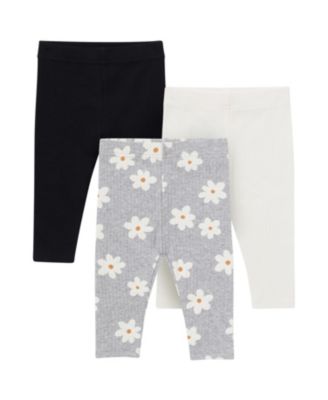 Toddler Girls 3-Pack Textured Leggings