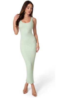 Women's Crochet U-Neck Maxi Dress