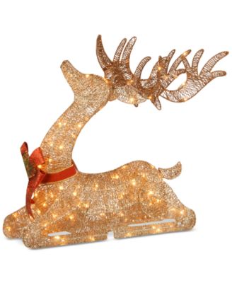 National Tree Company - National Tree 31" Prelit Resting Reindeer