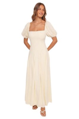 petal and pup maxi dress Pixie - Pink Red Featuring a square neckline with tie close Petal & Pup - Hesper