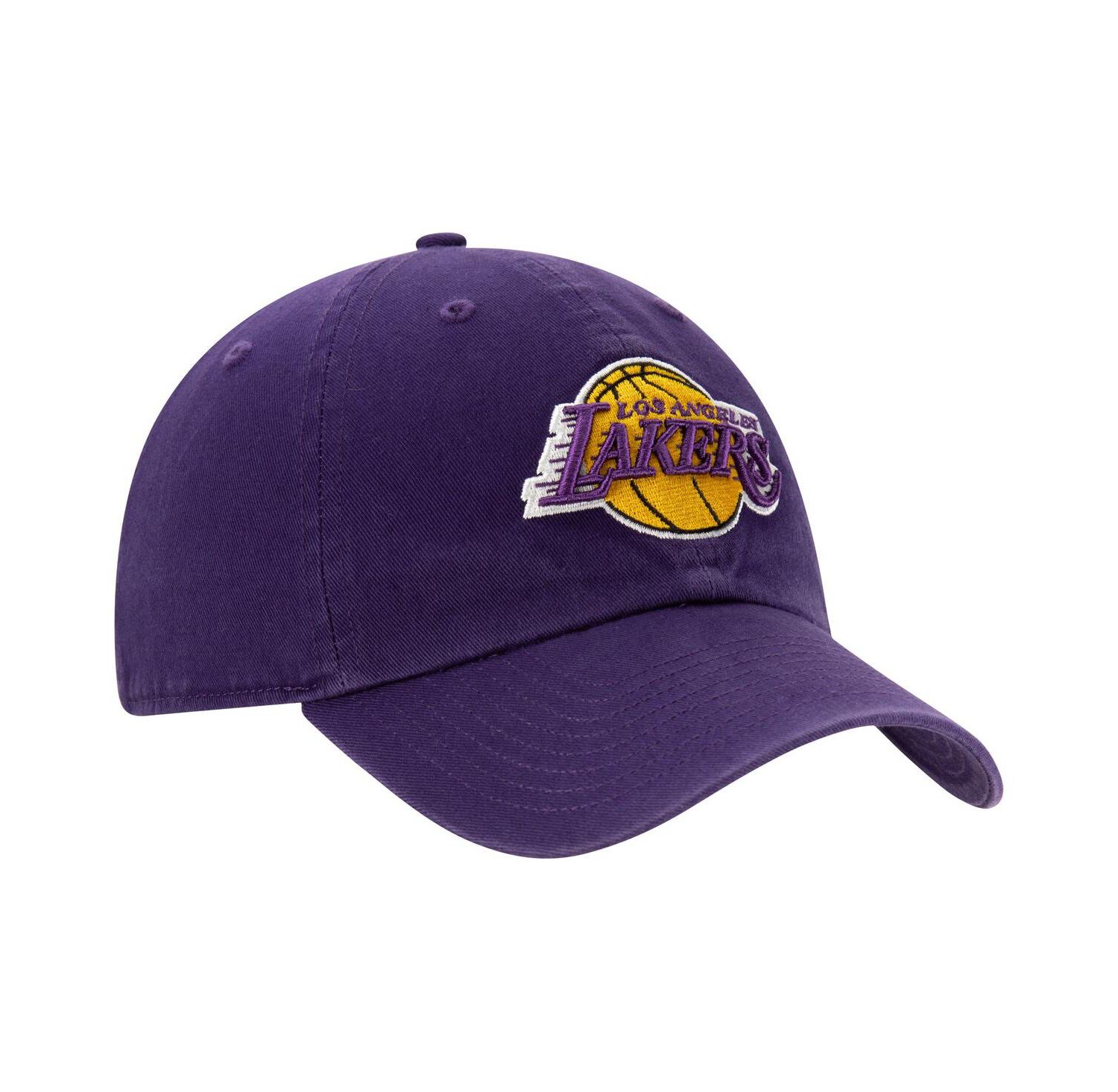 Men's Purple Los Angeles Lakers Core Logo Clean Up Adjustable Hat