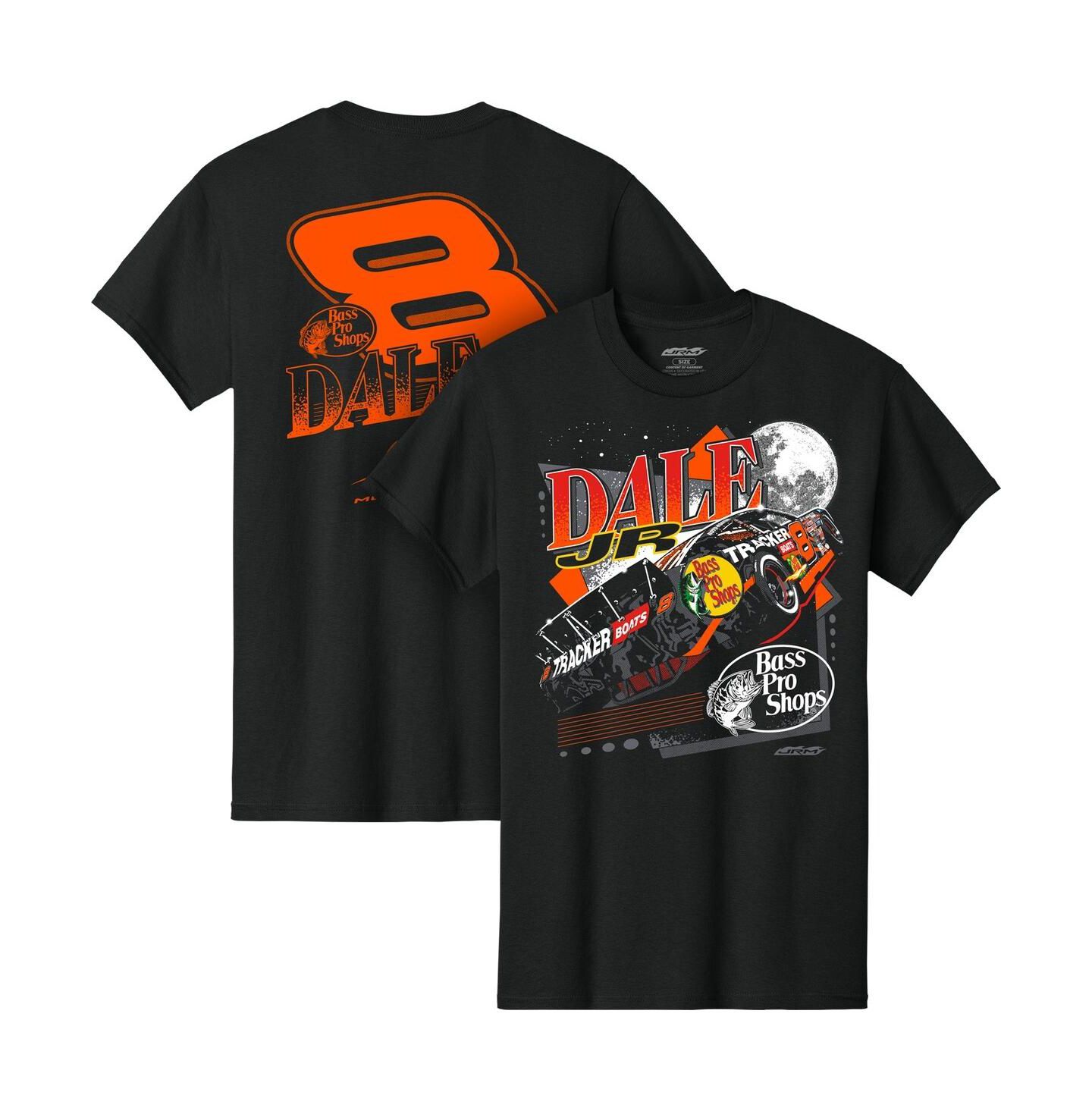 Мужская футболка JR Motorsports Official Team Apparel Black Dale Earnhardt Jr. Bass Pro Shops 8 — фото 1