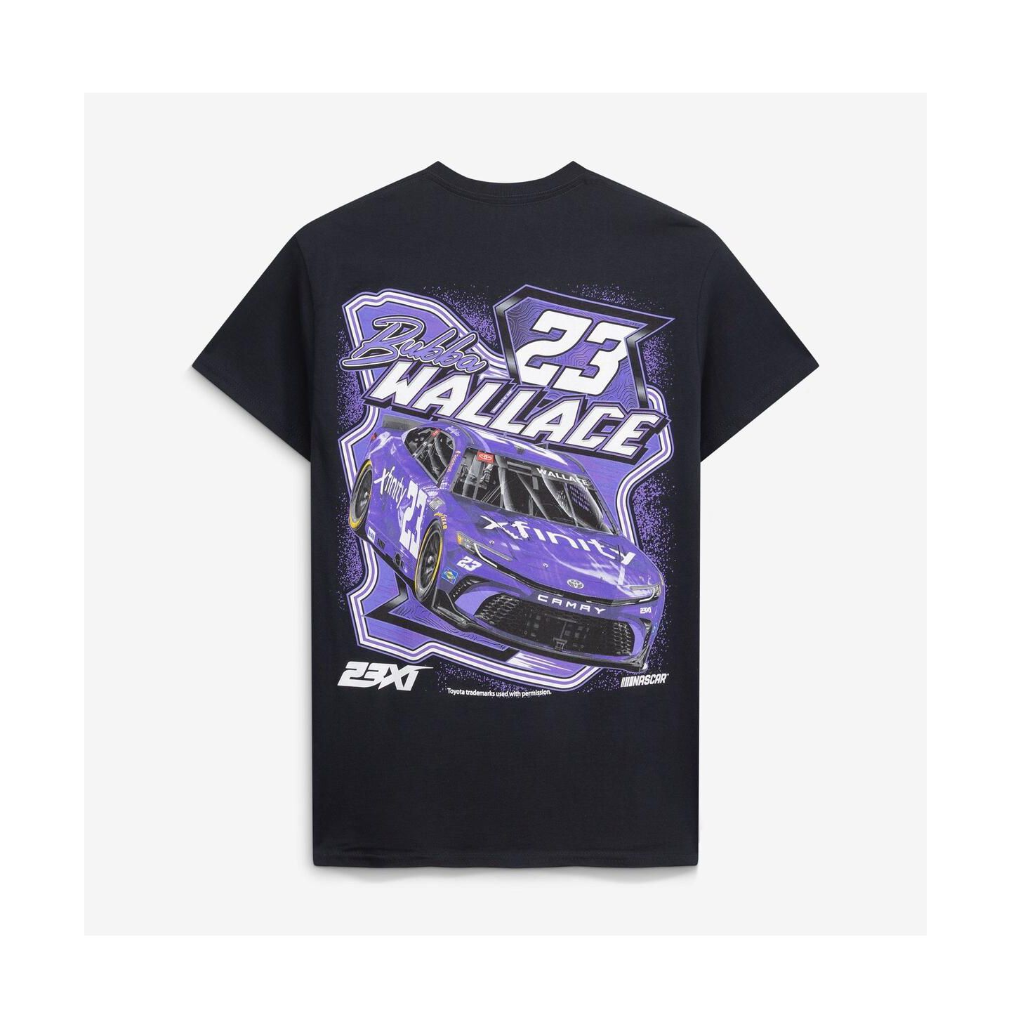 Мужская футболка 23xi Racing Black Bubba Wallace 23 Xfinity Crewneck — фото 3