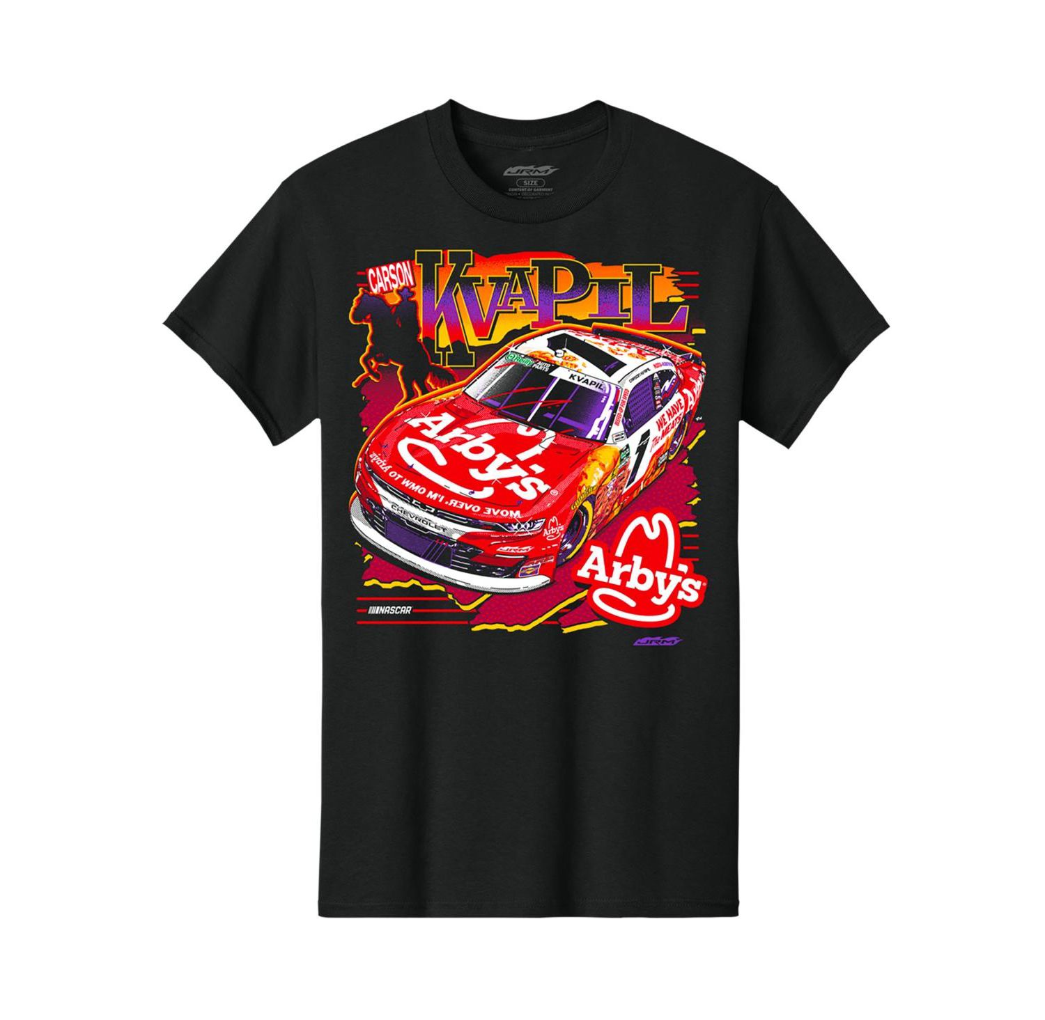 Men's Black Carson Kvapil Arby's T-Shirt