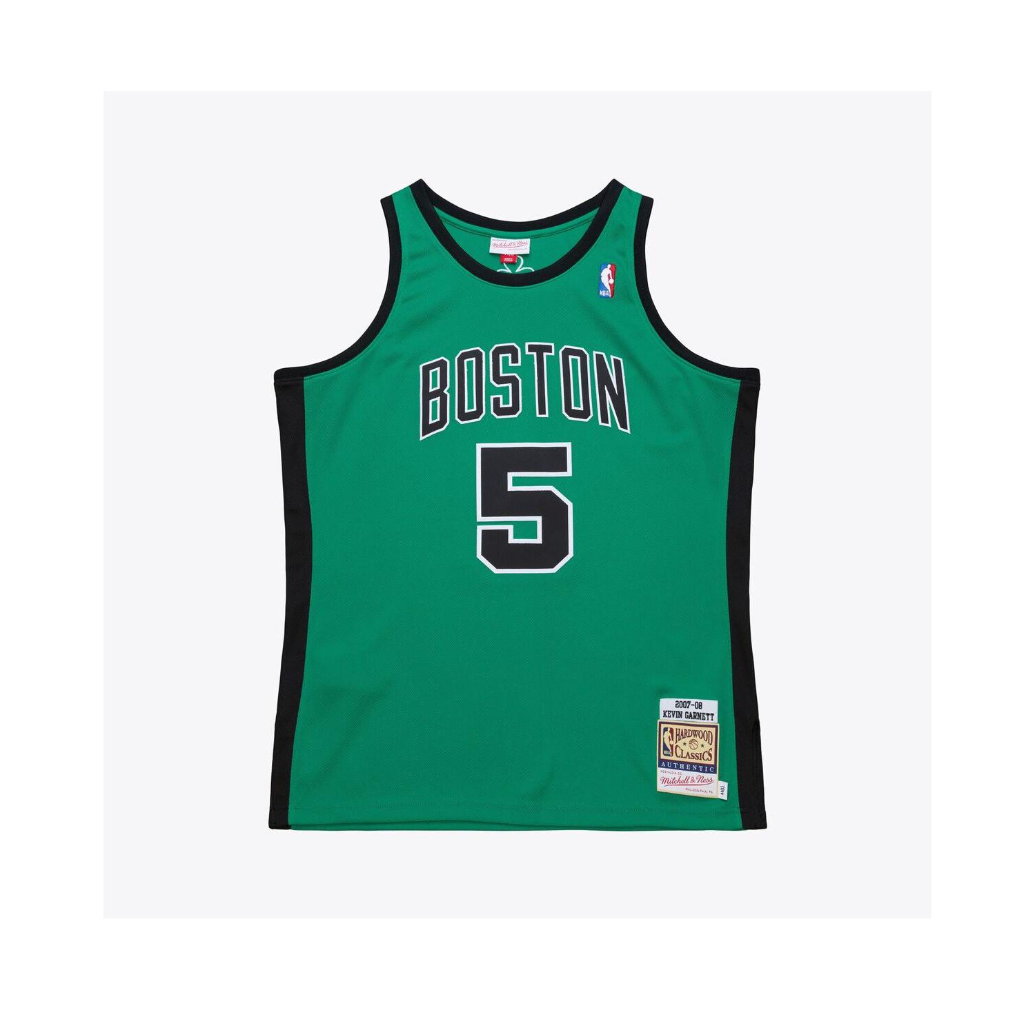 Men's Kevin Garnett Kelly Green Boston Celtics 2007-08 Hardwood Classics Authentic Jersey