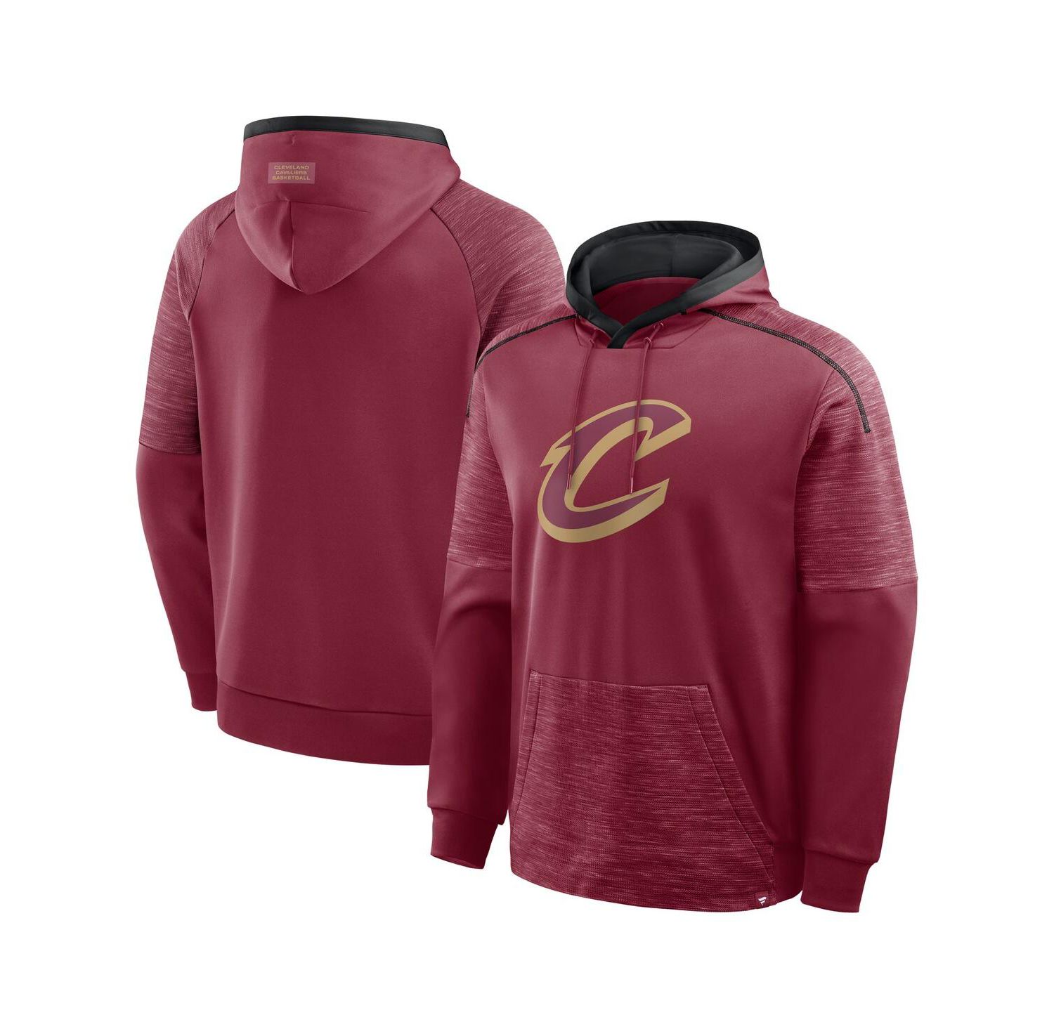 Men's Wine Cleveland Cavaliers Pick Roll Defender Pullover Hoodie