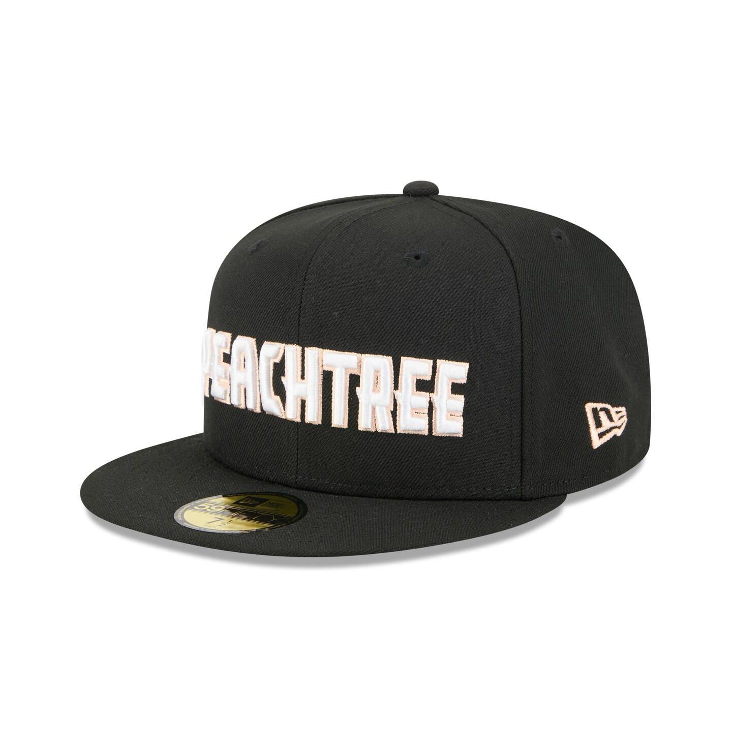 Мужская кепка New Era Black Atlanta Hawks 2025/26 City Edition 59FIFTY Fitted Hat — фото 3