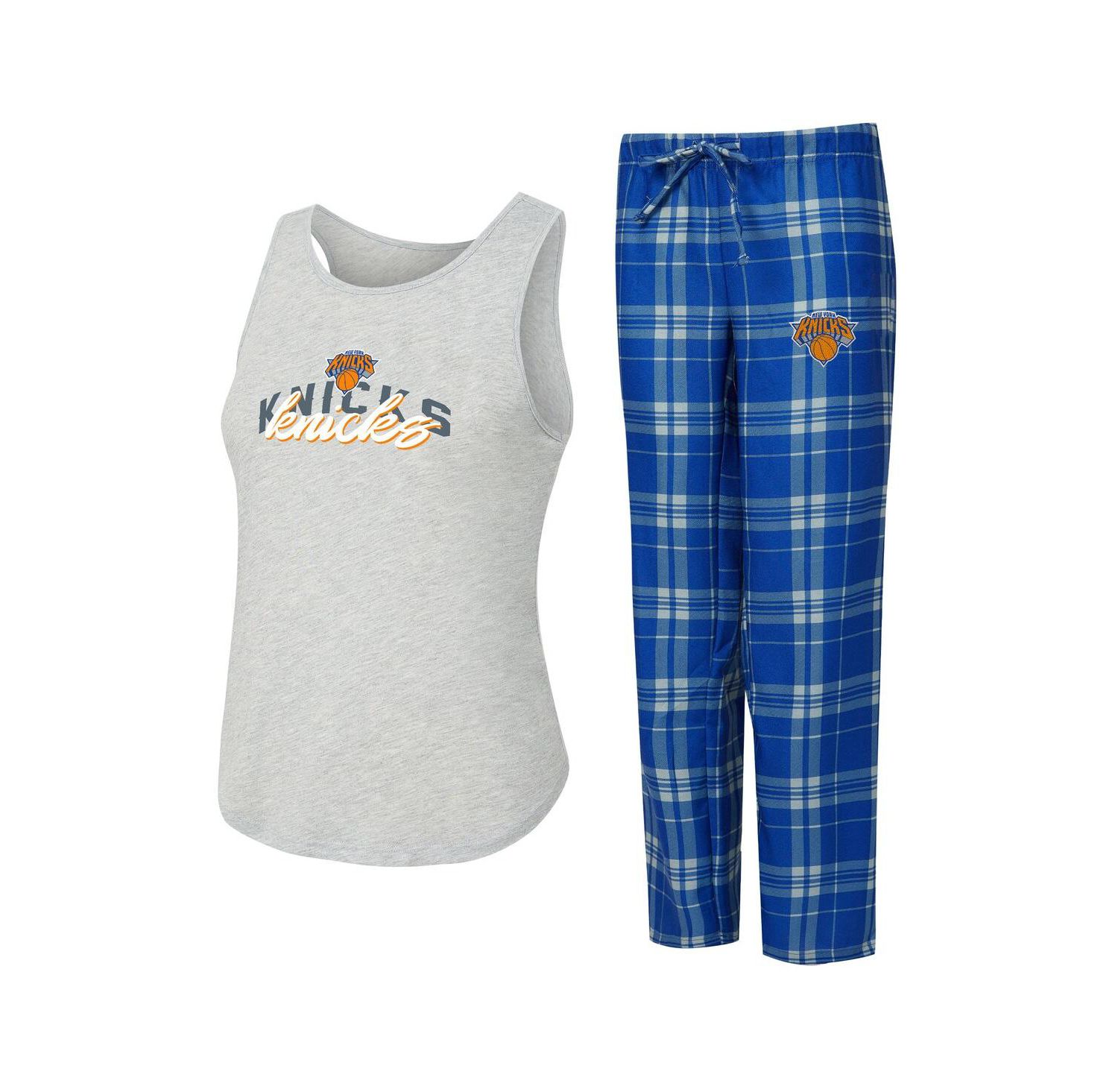Women's Blue New York Knicks Regulate Tank & Pant Set