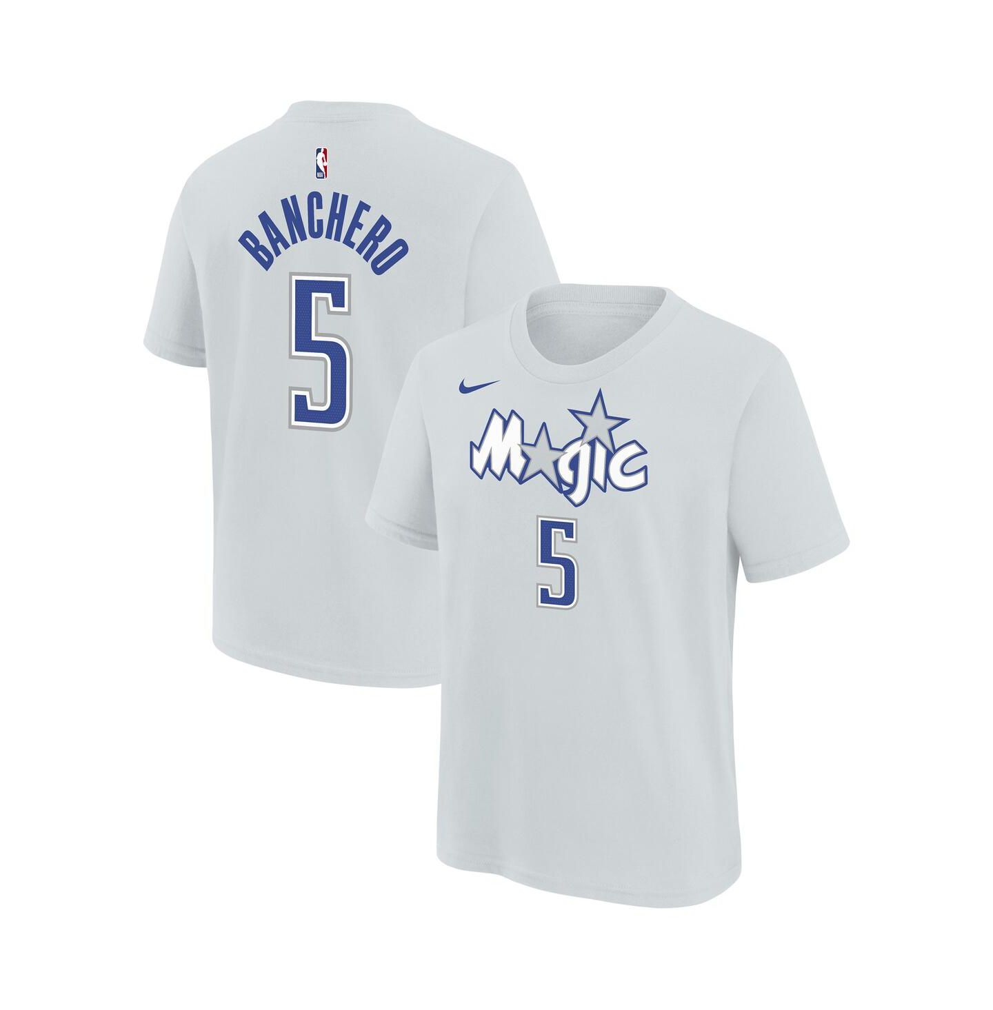 Детская футболка Nike Paolo Banchero Silver Orlando Magic 2025/26 City Edition Name & Number — фото 1