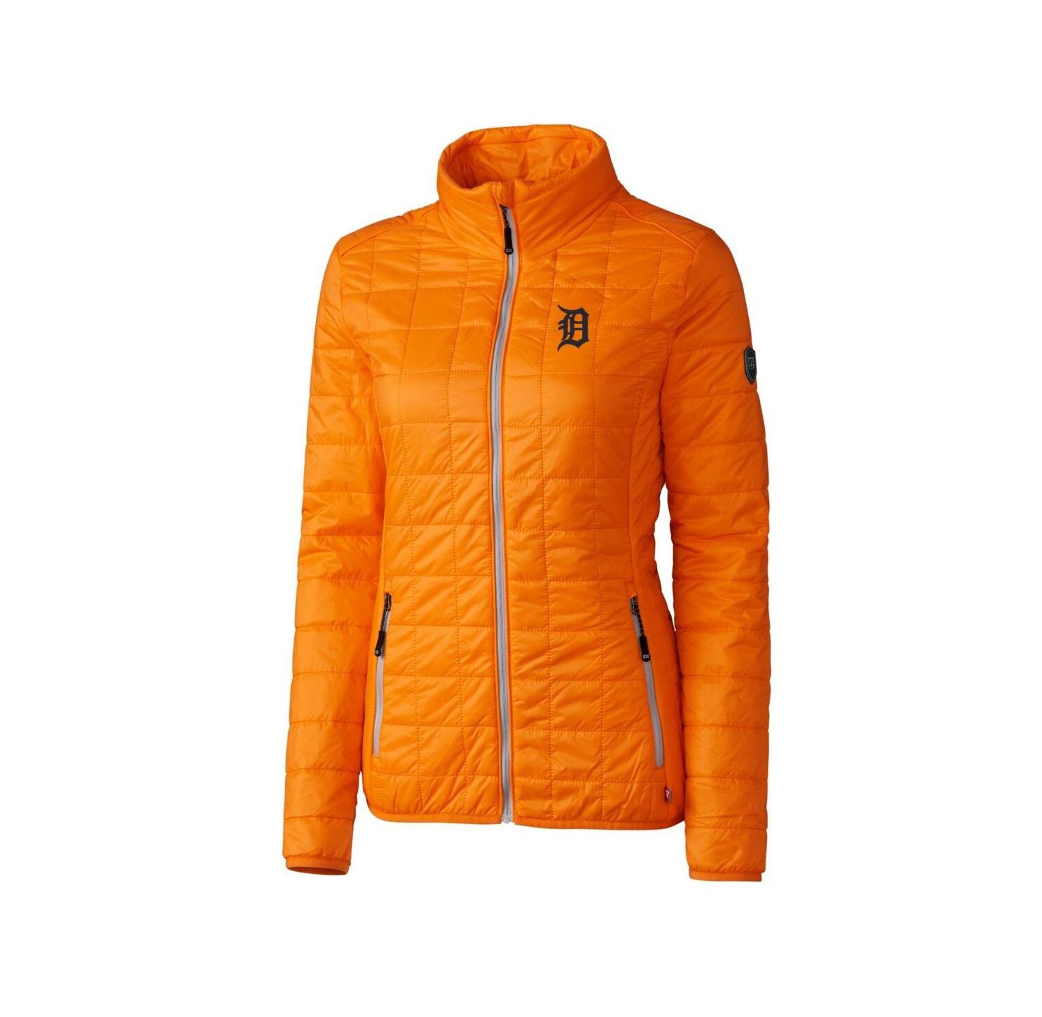 Women's Orange Detroit Tigers Rainier PrimaLoft Eco Full-Zip Puffer Jacket