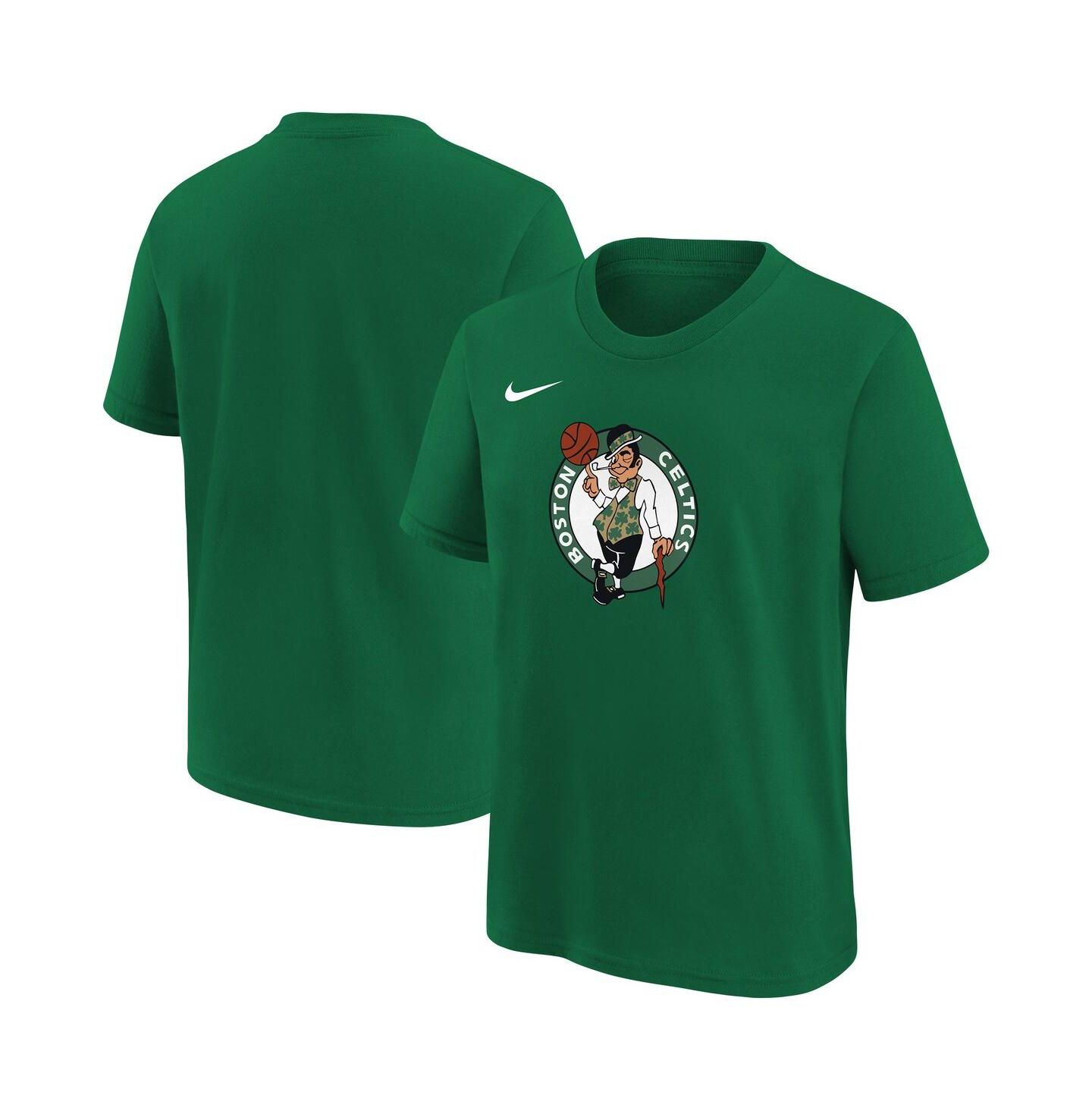 Детская футболка Nike Kelly Green Boston Celtics Team Essential Logo — фото 1