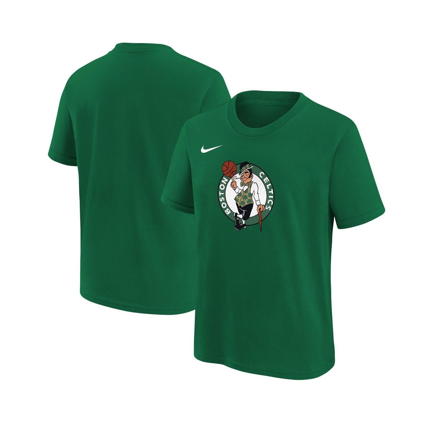 Big Boys and Girls Kelly Green Boston Celtics Team Essential Logo T-Shirt