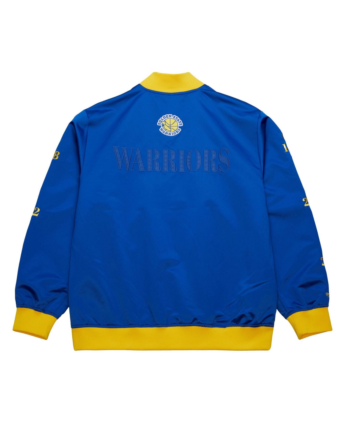 Мужская куртка Mitchell & Ness Royal Golden State Warriors Hardwood Classics Team OG 3.0 Lightweight Satin Full-Snap — фото 5