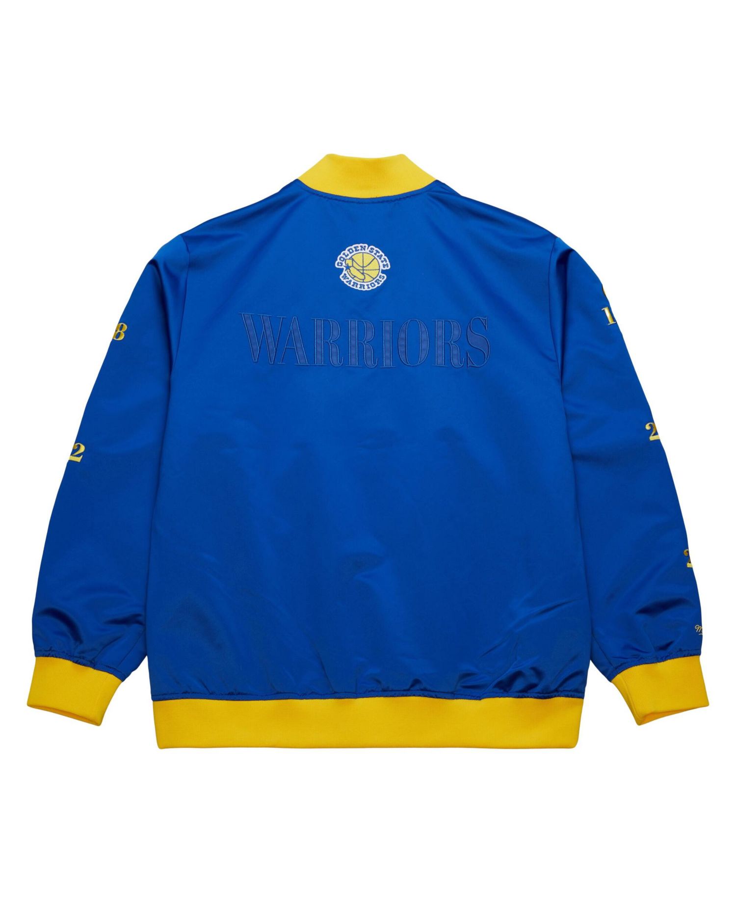 Men's Royal Golden State Warriors Hardwood Classics Team OG 3.0 Lightweight Satin Full-Snap Jacket