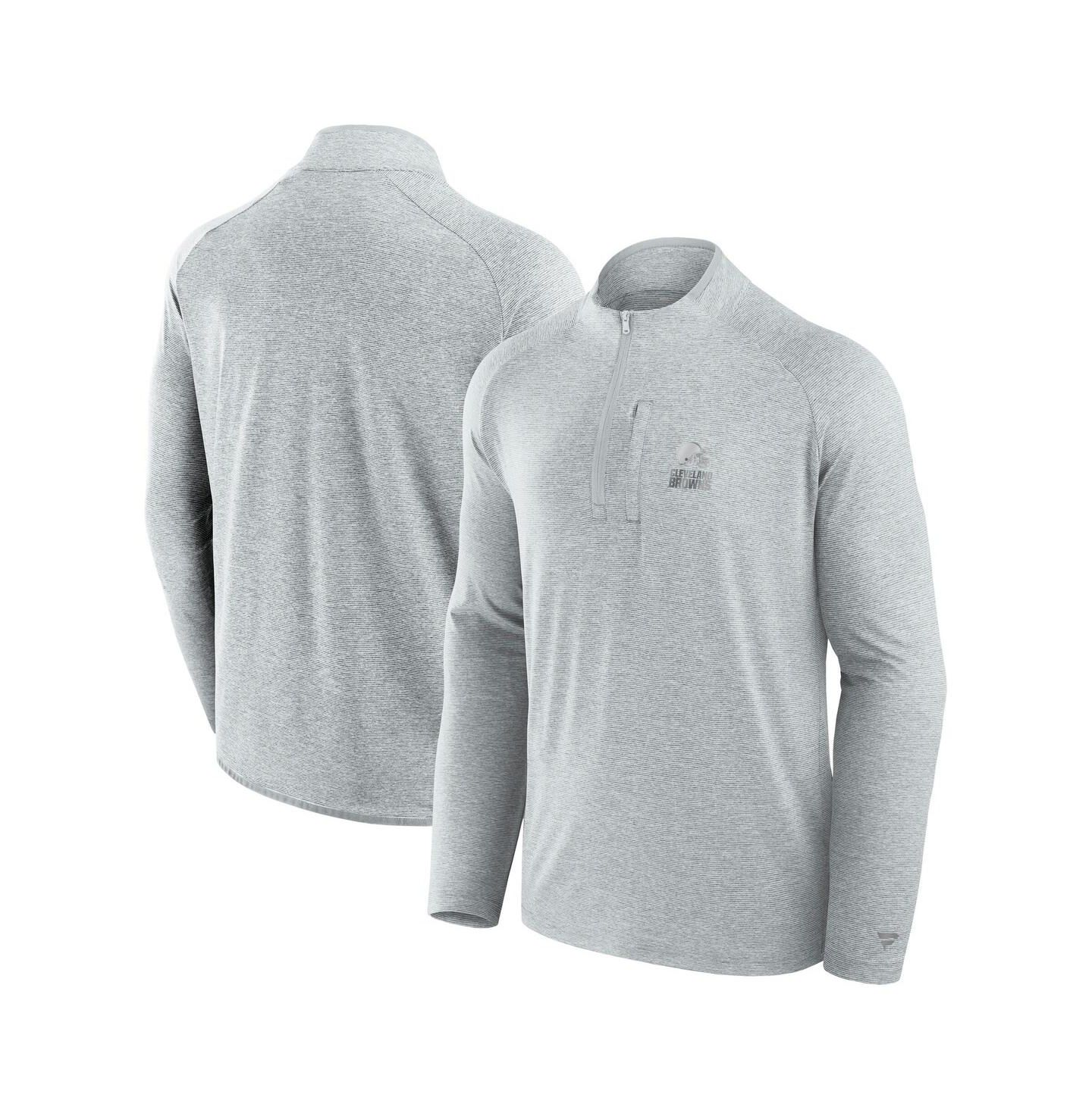 Куртка Fanatics Gray Cleveland Browns Front Office Performance Primary Quarter-Zip — фото 1