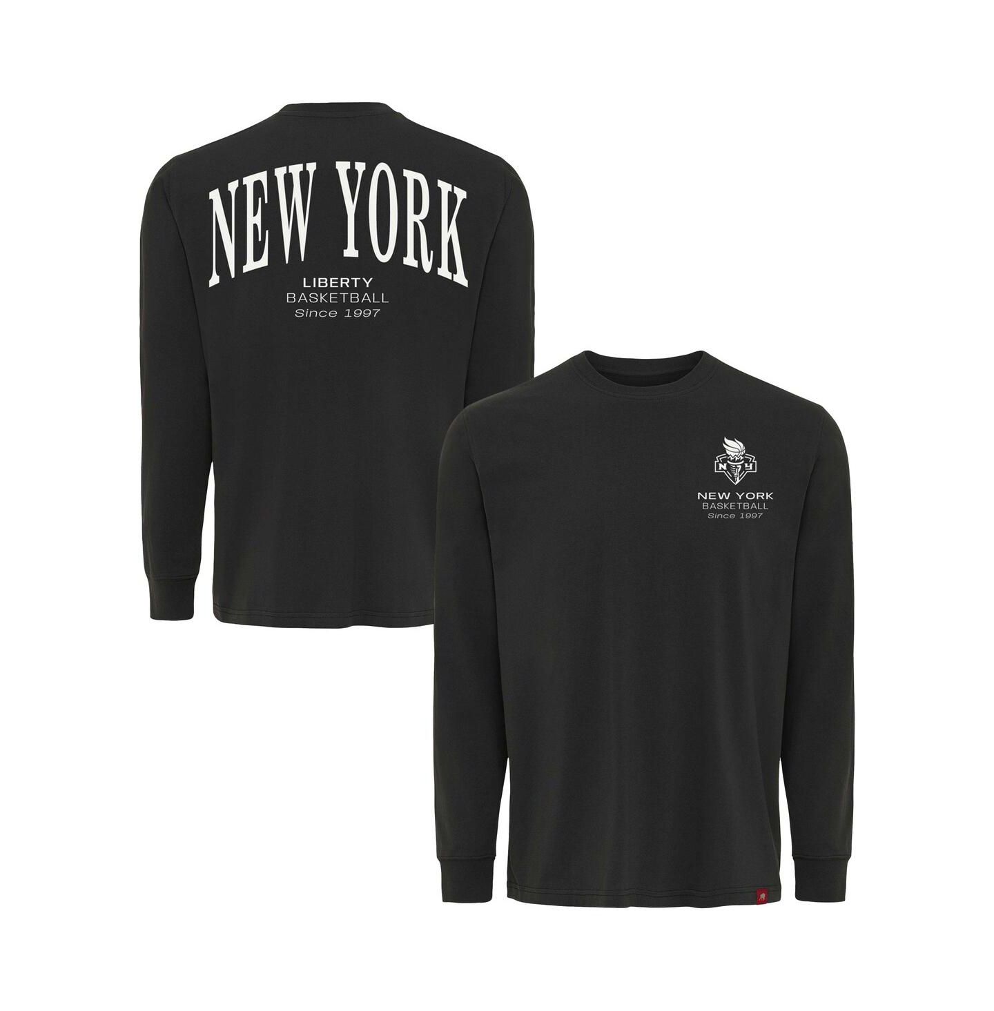 Футболка Sportiqe Anthracite New York Liberty Athletic Club Collection Sherwood Relaxed Fit Premium Long-Sleeve — фото 1