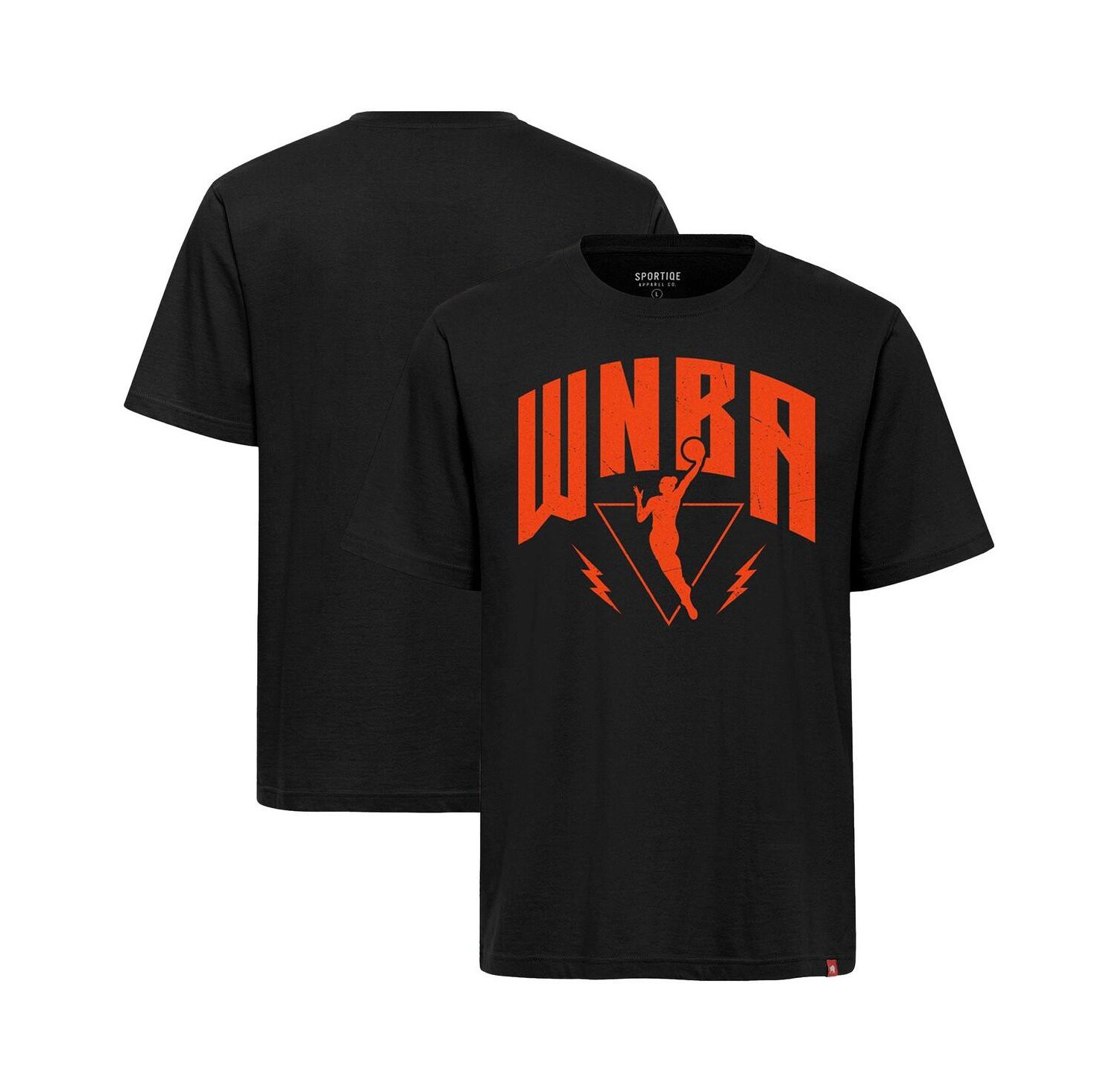 Men's Black WNBA Logowoman Duke Premium Relaxed Fit T-Shirt