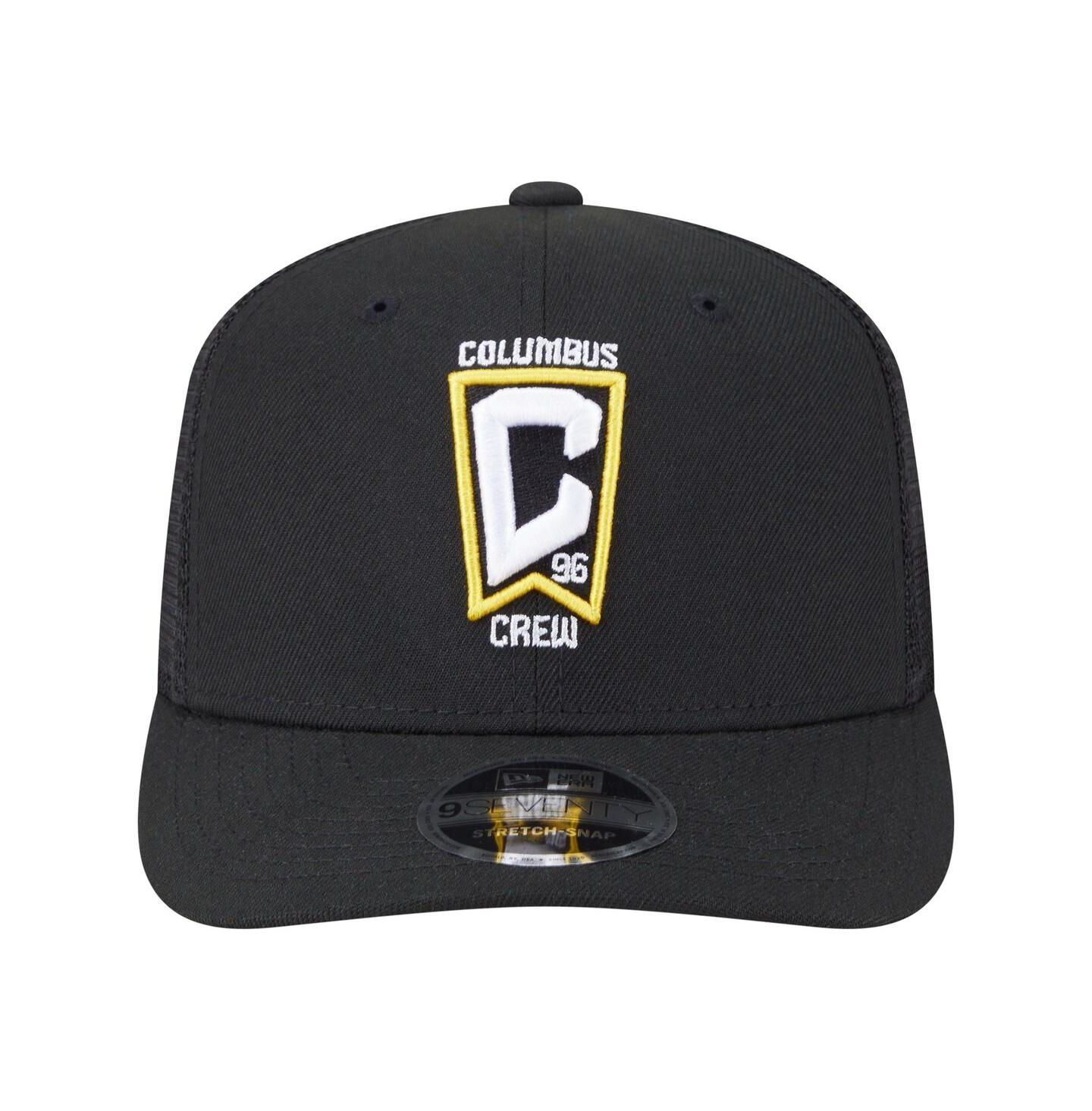 Мужские головные уборы New Era Black Columbus Crew Jersey Hook 9SEVENTY Adjustable Hat — фото 2