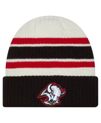 Men's Cream/Black Buffalo Sabres Vintage Cuffed Knit Hat