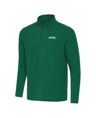 Men's Green New York Jets Intent Quarter-Zip Pullover