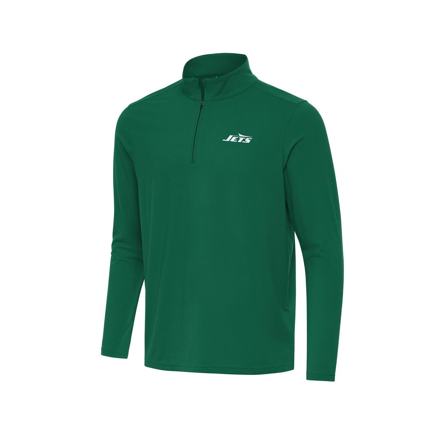 Men's Green New York Jets Intent Quarter-Zip Pullover