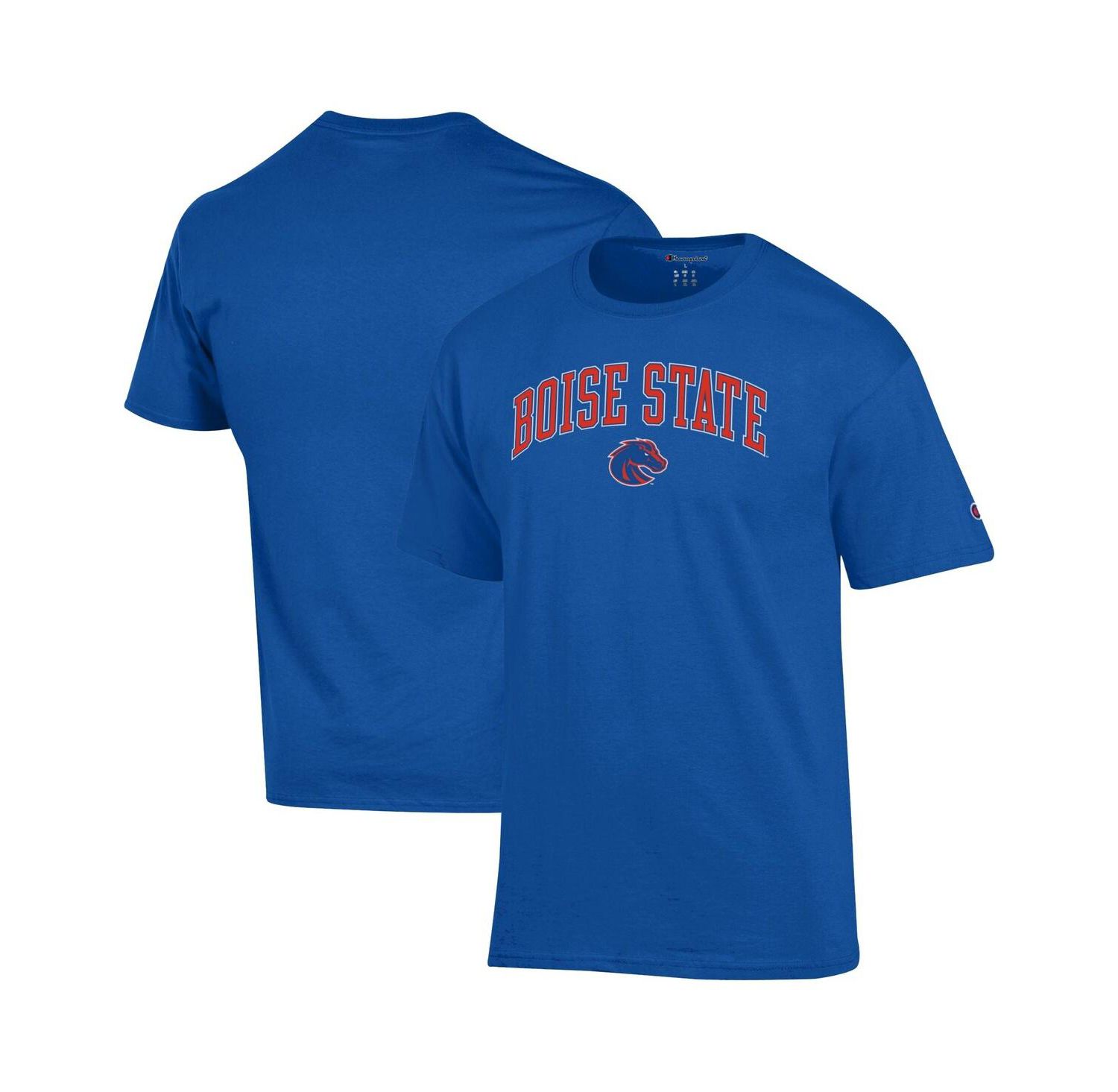 Men's Royal Boise State Broncos Arch Over Logo T-Shirt