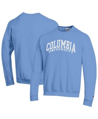 Men's Light Blue Columbia University Basic Arch Fleece Pullover Sweatshirt