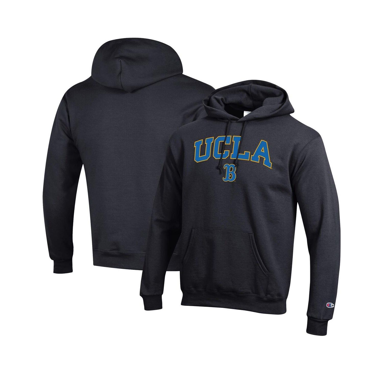 Men's Black UCLA Bruins Arch Over Logo Pullover Hoodie