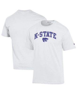 Men's White Kansas State Wildcats Arch Over Logo T-Shirt